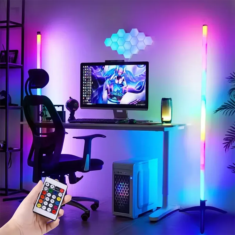 GlowBeam™ RGB Corner Lamp – LED Color‑Changing Floor Light for Aesthetic Room & TikTok Setup
