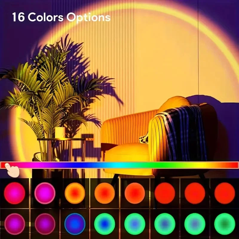 SunGlow™ Aesthetic Sunset Projection Lamp